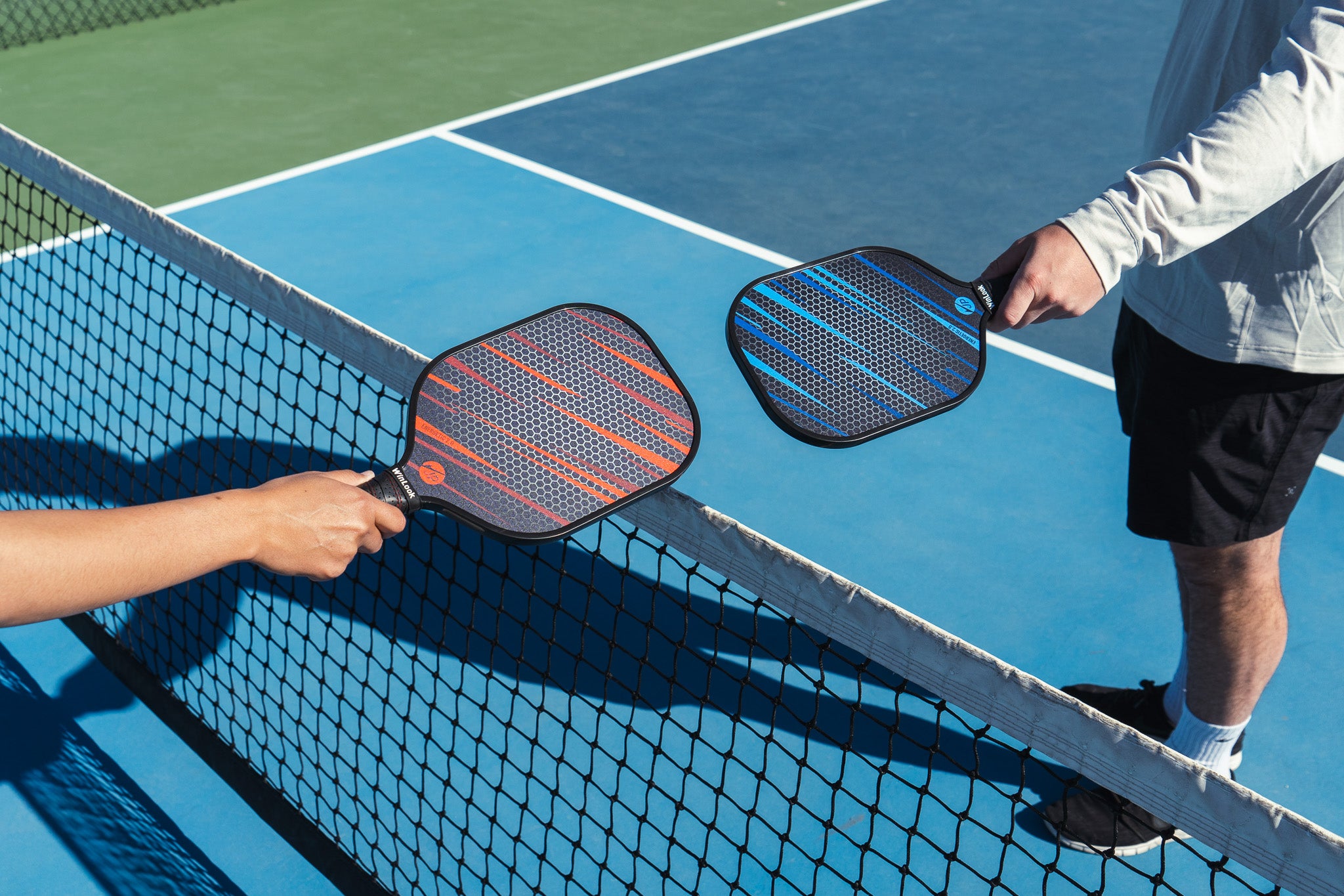 Pickleball Paddles Set of 2 – Fiberglass Pickle Ball Rackets – JP