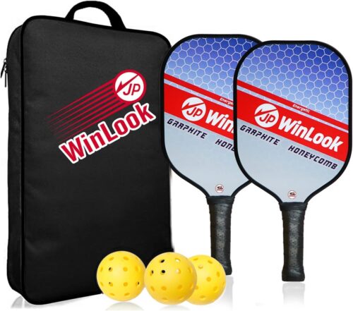 JP WinLook Pickleball Paddle Set with Graphite Face